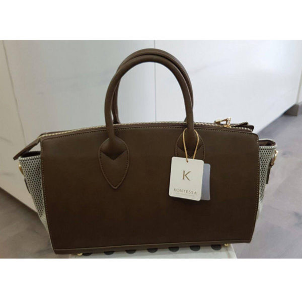 BORSA KONTESSA COD.371 CAMPO DI GRANO MARRONE