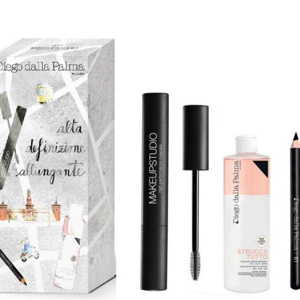 DIEGO DALLA PALMA KIT MASCARA MAKEUPSTUDIO + STRUCCANTE DELICATO ISTANTANEO + MATITA OCCHI NERA N.01