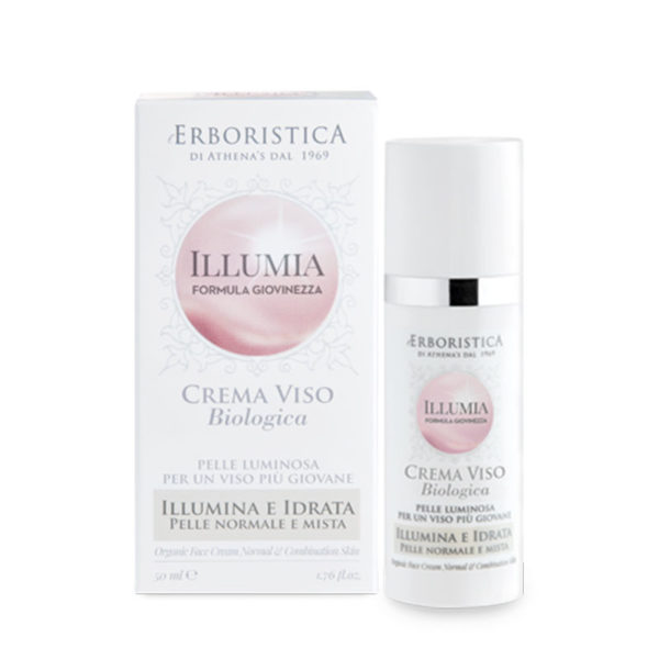 ERBORISTICA ILLUMIA CREMA VISO BIOLOGICA PER PELLE NORMALE E MISTA 50ML