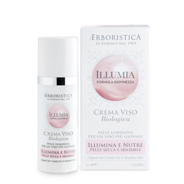 ERBORISTICA ILLUMIA CREMA VISO BIOLOGICA PER PELLE SECCA E SENSIBILE 50ML