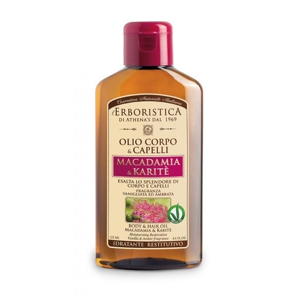 ERBORISTICA OLIO CORPO E CAPELLI MACADAMIA&KARITE' 125ML
