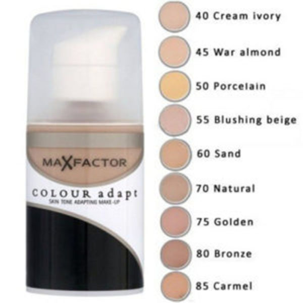 MAX FACTOR COLOUR ADAPT FOUNDATION FONDOTINTA 34 ML N° 45 (WARM ALMOND)