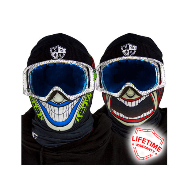 Face Shield TWO SIDED  visiera in PILE protezione per sci,snowboard,bici e moto