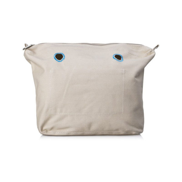 O BAG FULL SPOT CANVAS MINI COLORE BEIGE