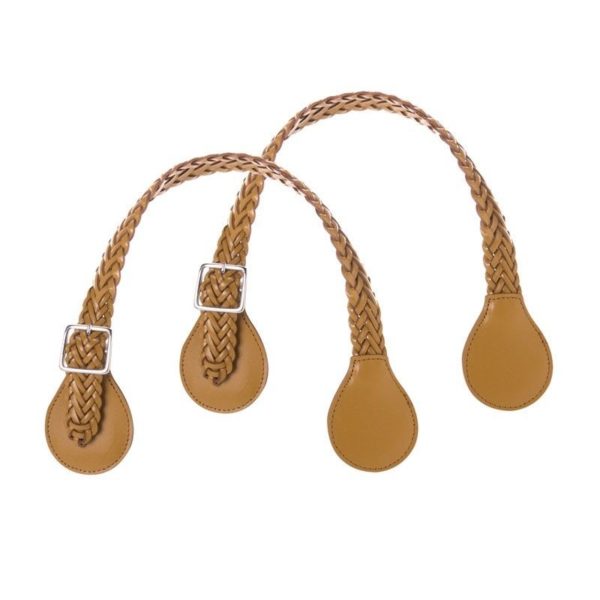 O BAG FULL SPOT MANICI ECO CORTI INTRECCIO SWING OCRA CON FIBBIA
