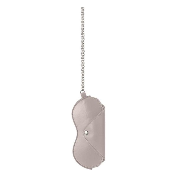 O BAG FULL SPOT PORTA OCCHIALI CON CATENELLA GRIGIO