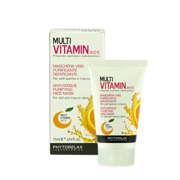 PHYTORELAX  MULTIVITAMIN A+C+E MASCHERA VISO PURIFICANTE  DEFATICANTE 75ML