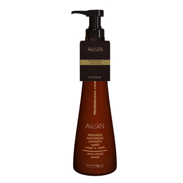 PHYTORELAX OLIO DI ARGAN Maschera anticrespo lisciante per capelli crespi250ml.