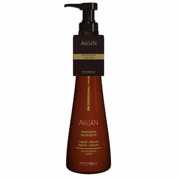PHYTORELAX OLIO DI ARGAN Maschera nutriente per capelli sfibrati,colorati 250ml.