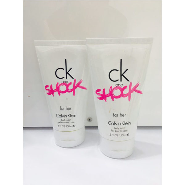 CALVIN KLEIN ONE SHOCK SHOWER GEL 150ML + BODY LOTION 150ML