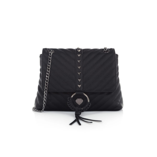 LE PANDORINE VICKY SMALL CANVAS BLACK